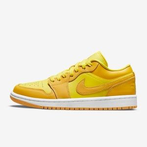 Women's Air Jordan 1 low "yellow". Brand new with box